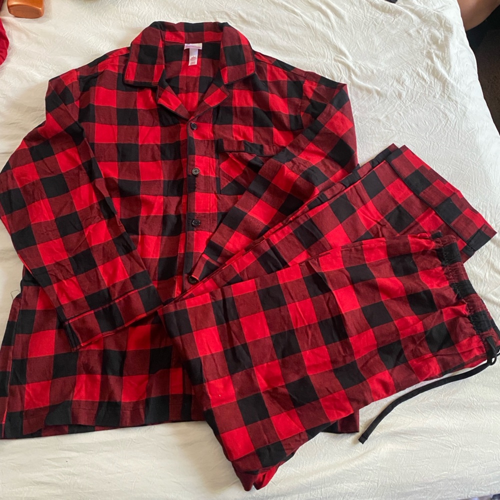 Wondershop Red and Black Plaid Flannel Shirt